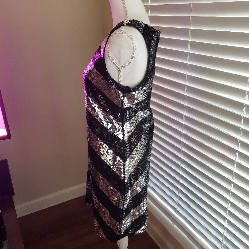 INC International Concepts Women's dress sequin size M sleeveless - Picture 5 of 11